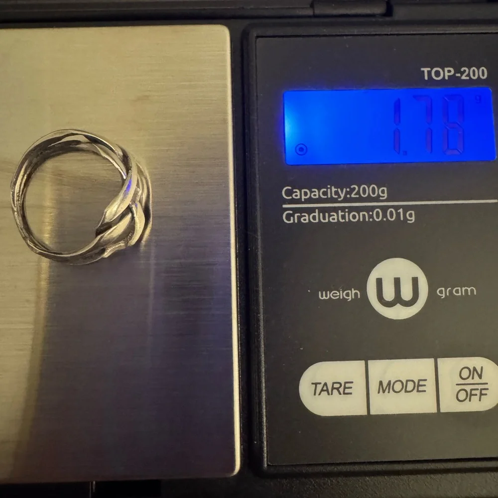925 Silver Braided Celtic Knot Band